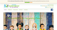 Desktop Screenshot of ottawachildrensdentistry.com